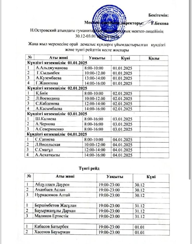 «Қауіпсіз демалыс»